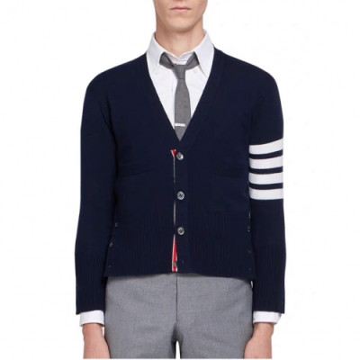 [톰브라운]Thom Browne 2020 Mm/Wm Strap V-neck Wool Cardigan - 톰브라운 2020 남자 스트랩 브이넥 울 가디건 Thom0601x.Size(s - 3xl).네이비