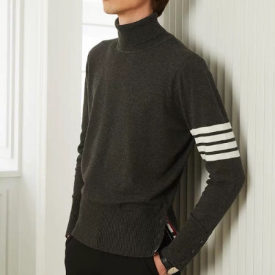 [톰브라운]Thom Browne 2020 Mens Strap Turtle-neck Wool Sweaters - 톰브라운 2020 남성 스트랩 터틀넥 울 스웨터 Thom0606x.Size(s - 3xl).그레이