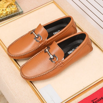 Ferragamo  2020 Mens Leather Loafer - 페라가모 2020 남성용 레더 로퍼 FGMS0327,Size(240 - 270).오렌지브라운