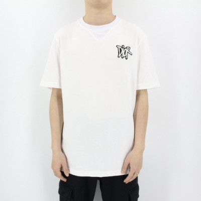 [디올]Dior 2020 Mm/Wm Logo Cotton Short Sleeved Tshirts - 디올 2020 남자 로고 코튼 반팔티 Dio0560x.Size(s - xl).화이트