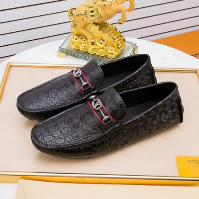 Louis Vuitton 2020 Mens Leather Loafer - 루이비통 2020 남성용 레더 로퍼 LOUS0914,Size(240 - 270).블랙