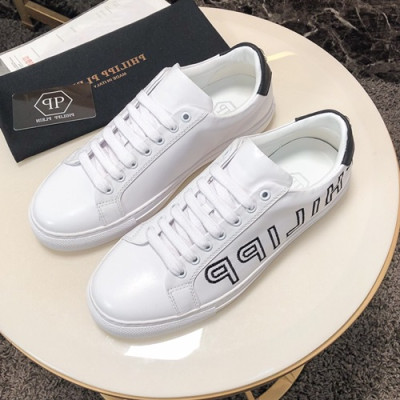 Philipp plein 2020 Mens Leather Sneakers  - 필립플레인 2020 남성용 레더 스니커즈 PPS0216,Size(240 - 270).화이트