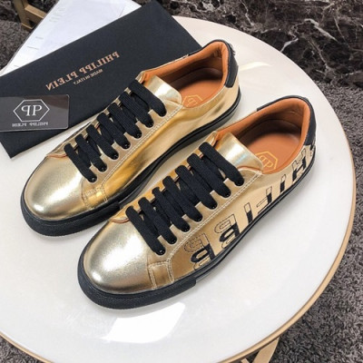 Philipp plein 2020 Mens Leather Sneakers  - 필립플레인 2020 남성용 레더 스니커즈 PPS0217,Size(240 - 270).옐로우골드