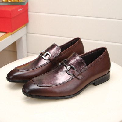 Ferragamo 2020 Mens Leather Shoes - 페라가모 2020 남성용 레더 슈즈 FGMS0337,Size(245 - 275).브라운