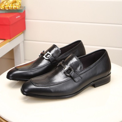 Ferragamo 2020 Mens Leather Shoes - 페라가모 2020 남성용 레더 슈즈 FGMS0338,Size(245 - 275).블랙