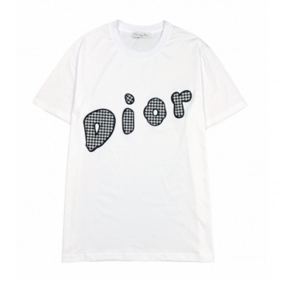 [디올]Dior 2020 Mm/Wm Logo Cotton Short Sleeved Tshirts - 디올 2020 남자 로고 코튼 반팔티 Dio0565x.Size(s - 2xl).화이트