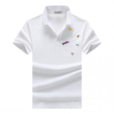 [디올]Dior 2020 Mens Logo Polo Cotton Short Sleeved Tshirts - 디올 2020 남성 로고 폴로 코튼 반팔티 Dio0575x.Size(m - 3xl).화이트