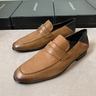 Ermenegildo Zegna  2020 Mens Leather Loafer - 에르메넬질도 제냐 2020 남성용 레더 로퍼 ZEGS0026.Size(245 - 275).브라운