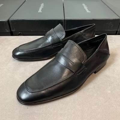 Ermenegildo Zegna  2020 Mens Leather Loafer - 에르메넬질도 제냐 2020 남성용 레더 로퍼 ZEGS0027.Size(245 - 275).블랙