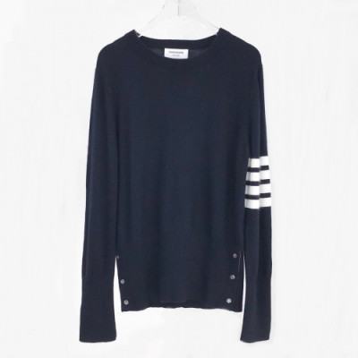 [톰브라운]Thom Browne 2020 Mens Strap Crew-neck Cashmere Sweaters - 톰브라운 2020 남성 스트랩 크루넥 캐시미어 스웨터 Thom0619x.Size(s - 2xl).네이비