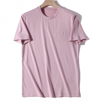 [루이비통]Louis vuitton 2020 Mens Crew-neck Silket Short Sleeved Tshirts - 루이비통 2020 남성 크루넥 실켓 반팔티 Lou01729x.Size(m - 3xl).핑크