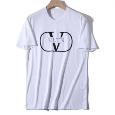 [발렌티노]Valentino 2020 Mens Logo Crew-neck Short Sleeved Tshirts - 발렌티노 2020 남성 로고 크루넥 반팔티 Val0364x.Size(m - 3xl).화이트