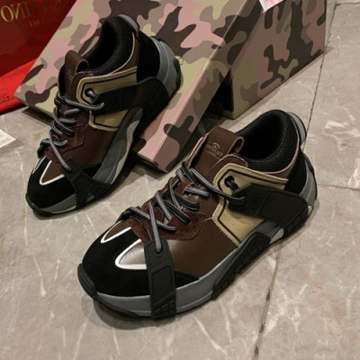 Valentino 2020 Mm / Wm Leather Sneakers - 발렌티노 2020 남여공용 레더 스니커즈,VTS0192,Size(225 - 280).브라운블랙