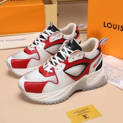 Louis Vuitton 2020 Mens Leather Sneakers - 루이비통 2020 남성용 레더 스니커즈 LOUS1009,Size(240 - 270).화이트레드