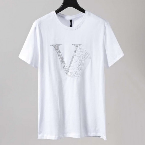[베르사체]Versace 2020 Mens Logo Silket Short Sleeved Tshirts - 베르사체 2020 남성 메두사 실켓 반팔티 Ver0563x.Size(m - 4xl).화이트