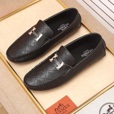 Hermes 2020 Mens Leather Loafer - 에르메스 2020 남성용 레더 로퍼 HERS0311,Size(240 - 275).블랙