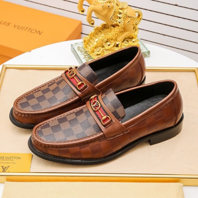 Louis Vuitton 2020 Mens Leather Loafer - 루이비통 2020 남성용 레더 로퍼 LOUS1017,Size(240 - 270).브라운