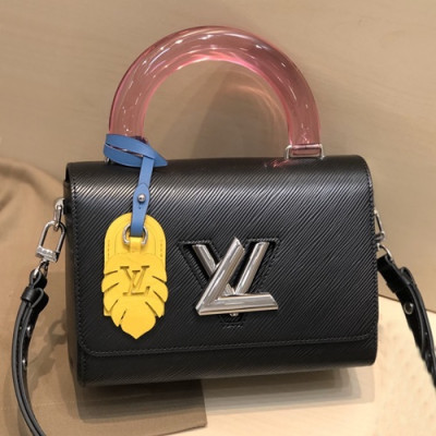 Louis Vuitton 2020 Leather Twist Tote Shouder Bag,23cm - 루이비통 2020 레더 트위스트 토트 숄더백 ,M50282,LOUB1944,23cm,블랙