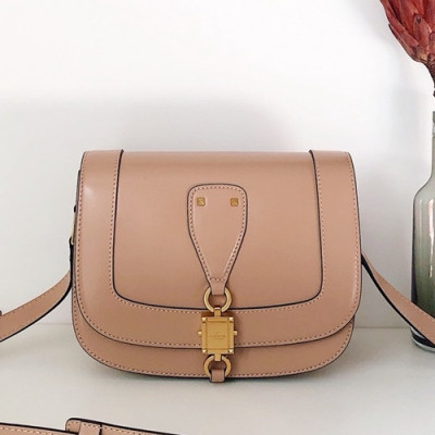 [올봄 잇템] Valentino 2020 Ladies Leather Shoudler Bag,22CM - 발렌티노 2020 여성용 레더 숄더백, VTB0954,22CM,핑크