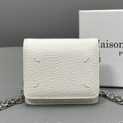 Maison Margiela 2020  Leather Mini Chain Shoulder Cross Bag,10cm - 메종 마르지엘라 2020 레더 미니 체인 숄더 크로스백,MMB0032,10cm,화이트