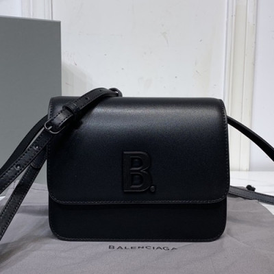 Balenciaga 2020 Leather  Shoulder Bag,18CM - 발렌시아가 2020 레더 숄더백,BGB0538,18CM,블랙