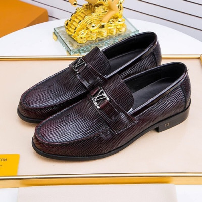 Louis Vuitton 2020 Mens Leather Loafer - 루이비통 2020 남성용 레더 로퍼 LOUS1019,Size(240 - 270).다크와인