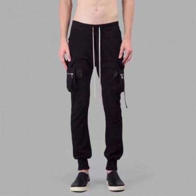 [릭오웬스]Rick Owens 2020 Mens Logo Casual Pants - 릭오웬스 2020 남성 로고 캐쥬얼 팬츠 Ric0026x.Size(30 - 34).블랙