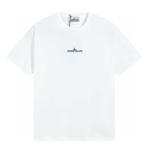 [스톤아일랜드]Stone Island 2025 Mens Crew-neck Cotton Short Sleeved Tshirts - 스톤아일랜드 2025 남성 크루넥 코튼 반팔티 Sto0124x.Size(m - 2xl).화이트