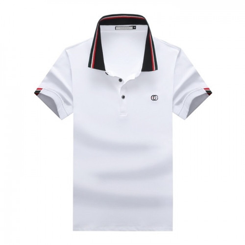 [매장판]Gucci 2020 Mens Logo Cotton Short Sleeved Polo Tshirts - 구찌 2020 남성 로고 코튼 폴로 반팔티 Guc02374x.Size(m - 3xl).화이트