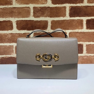 Gucci 2020 Zumi Leather Shoulder Bag,24CM - 구찌 2020 주미 레더 숄더백 576388,GUB0964,24cm,그레이