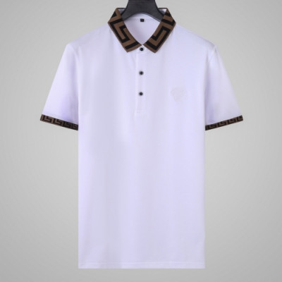 [펜디]Fendi 2020 Mens Logo Casual Short Sleeved Tshirts - 펜디 2020 남성 로고 캐쥬얼 반팔티 Fen0629x.Size(l - 4xl).화이트