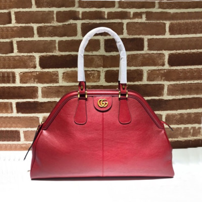 Gucci 2020 Large Re Belle Leather Top Handle Tote Bag,51CM - 구찌 2020 라지 르벨 레더 탑핸들 토트백 515937 ,GUB0994 ,51cm,레드