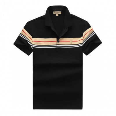 [버버리]Burberry 2020 Mens Logo Cotton Polo Short Sleeved Tshirts - 버버리 2020 남성 로고 코튼 폴로 반팔티 Bur02377x.Size(m - 3xl).블랙