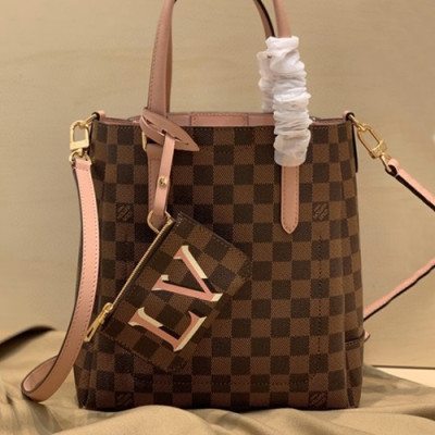 Louis Vuitton 2020 Belmont Tote Shoulder Shopper Bag,25.5 / 32cm - 루이비통 2020 벨몬트 토트 숄더 쇼퍼백 N60294,LOUB1946,25.5 / 32cm,브라운