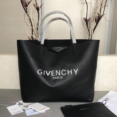 Givenchy 2020 Leather Women Tote Shopper Bag ,53cm - 지방시 2020 레더 여성용 토트 쇼퍼백 GVB0328,53cm,블랙