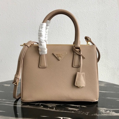 Prada 2020 Leather Tote Shoulder Bag,28cm - 프라다 2020 여성용 레더 토트 숄더백 ,1BA863-2,28cm,베이지