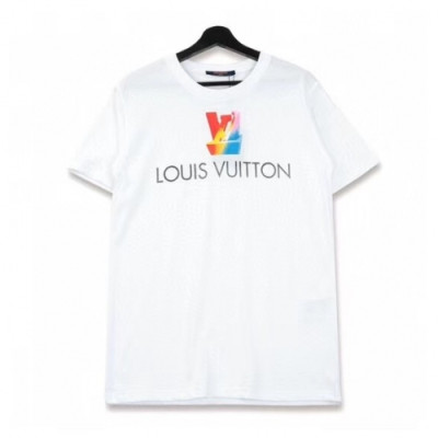 [루이비통]Louis vuitton 2020 Mens Crew-neck Cotton Short Sleeved Tshirts - 루이비통 2020 남성 크루넥 코튼 오버사이즈 반팔티 Lou01741x.Size(xs - l).화이트