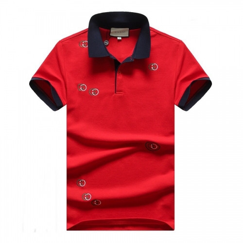[매장판]Gucci 2020 Mens Logo Cotton Polo Short Sleeved Tshirts - 구찌 2020 남성 로고 폴로 코튼 반팔티 Guc02419x.Size(m - 3xl).레드