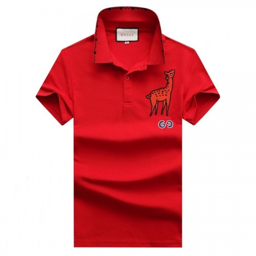 [매장판]Gucci 2020 Mens Logo Cotton Polo Short Sleeved Tshirts - 구찌 2020 남성 로고 폴로 코튼 반팔티 Guc02425x.Size(m - 3xl).레드