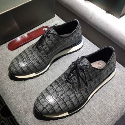 Berluti 2020 Mens Leather Sneakers -  벨루티 2020 남성용 레더 스니커즈 BERTS0081.Size(245 - 270).그레이