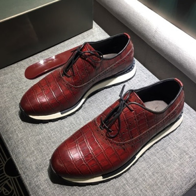 Berluti 2020 Mens Leather Sneakers -  벨루티 2020 남성용 레더 스니커즈 BERTS0082.Size(245 - 270).레드