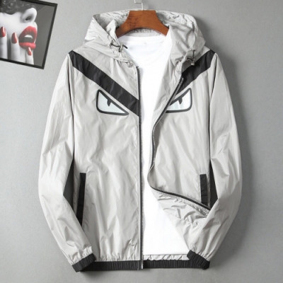 [펜디]Fendi 2020 Mens Eyes Fail Casual Jackets - 펜디 2020 남성 몬스터 캐쥬얼 양면 자켓 Fen0651x.Size(m - 4xl).그레이