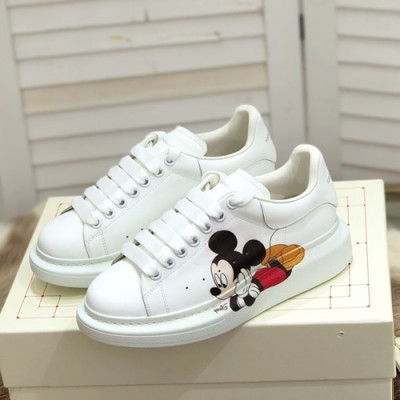 Alexander McQueen 2020 Mm/Wm Leather Sneakers - 알렉산더맥퀸 2020 남여공용 레더 스니커즈 AMQS0133,Size(225 - 270).화이트