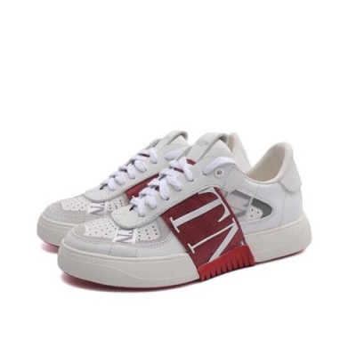 Valentino  2020 Mm/ Wm Leather Sneakers - 발렌티노 2020 남여공용 레더 스니커즈 VTS0199,Size(225-275),화이트