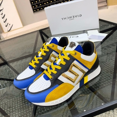 Versace 2020 Mens Leather Sneakers - 베르사체 2020 남성용 레더 스니커즈 VERS0483,Size (240 - 270).옐로우블루