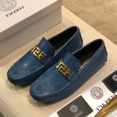 Versace  2020 Mens Leather Loafer - 베르사체 2020 남성용 레더 로퍼 VERS0487,Size(240 - 280).블루