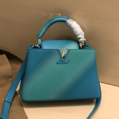 Louis Vuitton 2020 Capucines Leather Tote Shoulder Bag,27/31cm - 루이비통 2020 카푸신 레더 토트 숄더백  M48865,LOUB1964,27/31cm,블루