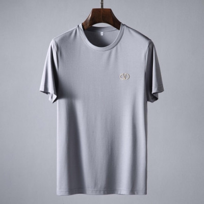 [발렌티노]Valentino 2020 Mens Logo Crew-neck Short Sleeved Tshirts - 발렌티노 2020 남성 로고 크루넥 반팔티 Val0380x.Size(m - 3xl).그레이