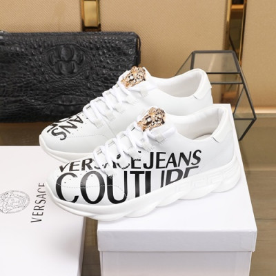 Versace 2020 Mens Leather Sneakers - 베르사체 2020 남성용 레더 스니커즈 VERS0489,Size (240 - 270).화이트