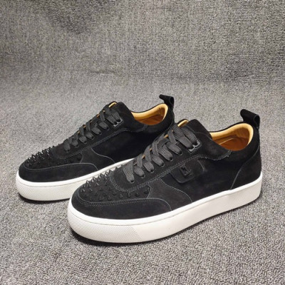 Christian Loubutin 2020 Mens Leather Sneakers  - 크리스챤루부탱 2020 남성용 레더 스니커즈 CLS0094.Size(240 - 280).블랙